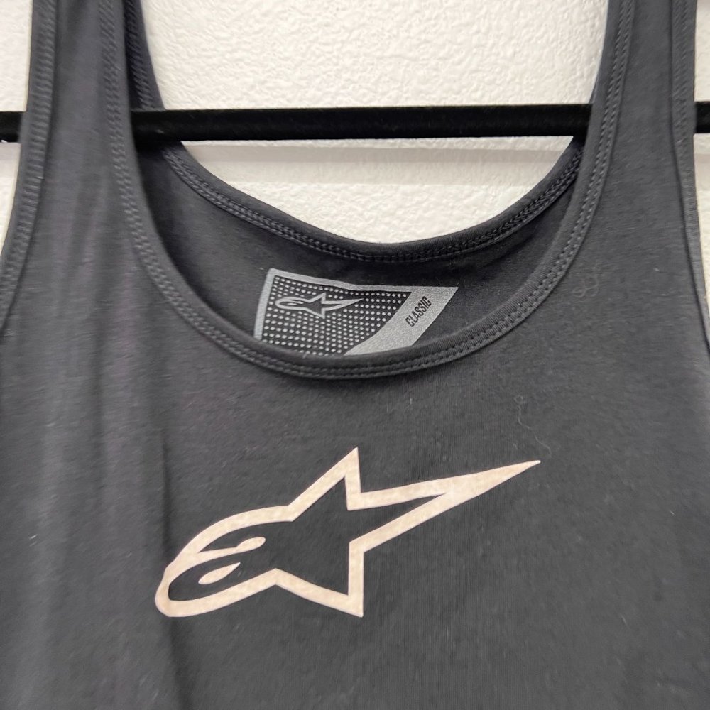 Alpine Black Tank Top with White Logo - Picture 4 of 7
